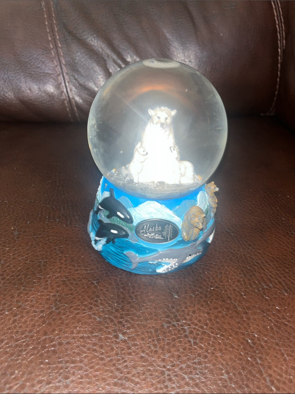 Alaska Polar Bear Snow Globe By Animals Forever